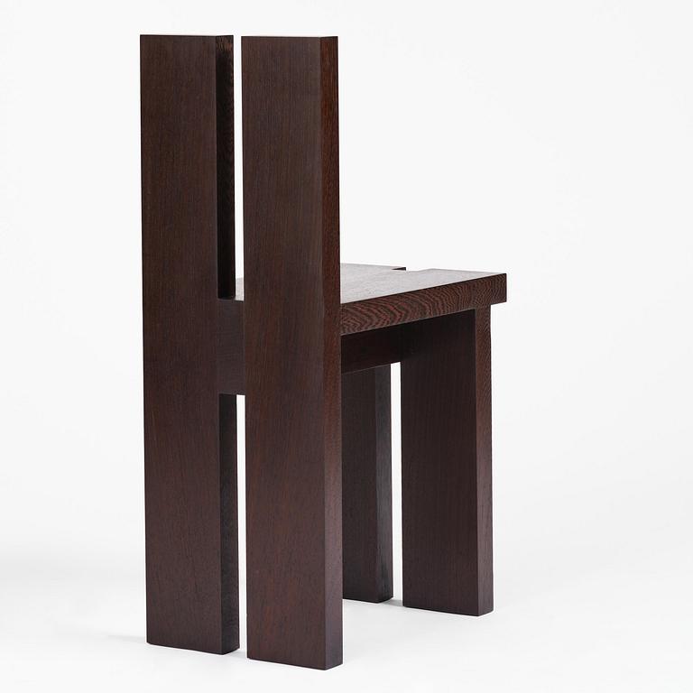 Nick Ross, a "P-A chair 03", ed. 1/8, executed in his own studio, Stockholm, 2024.