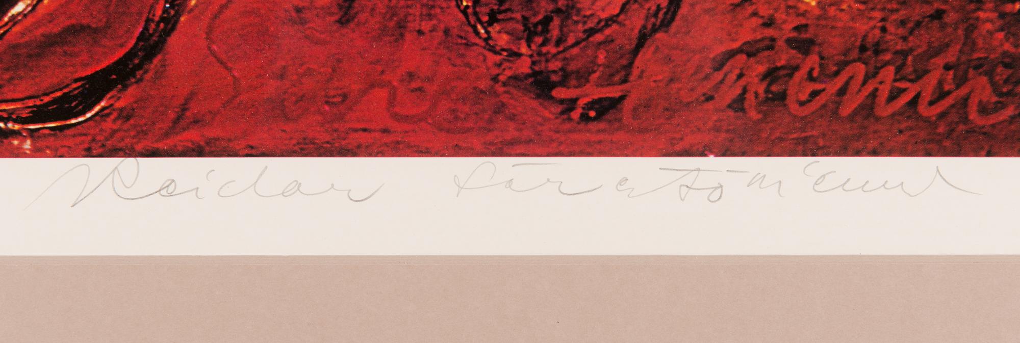 Reidar Särestöniemi, offset print, signed and dated -76, numbered 89/300.