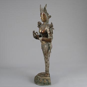SKULPTUR, brons/vitmetall, orientalisk, 1900-talets mitt.