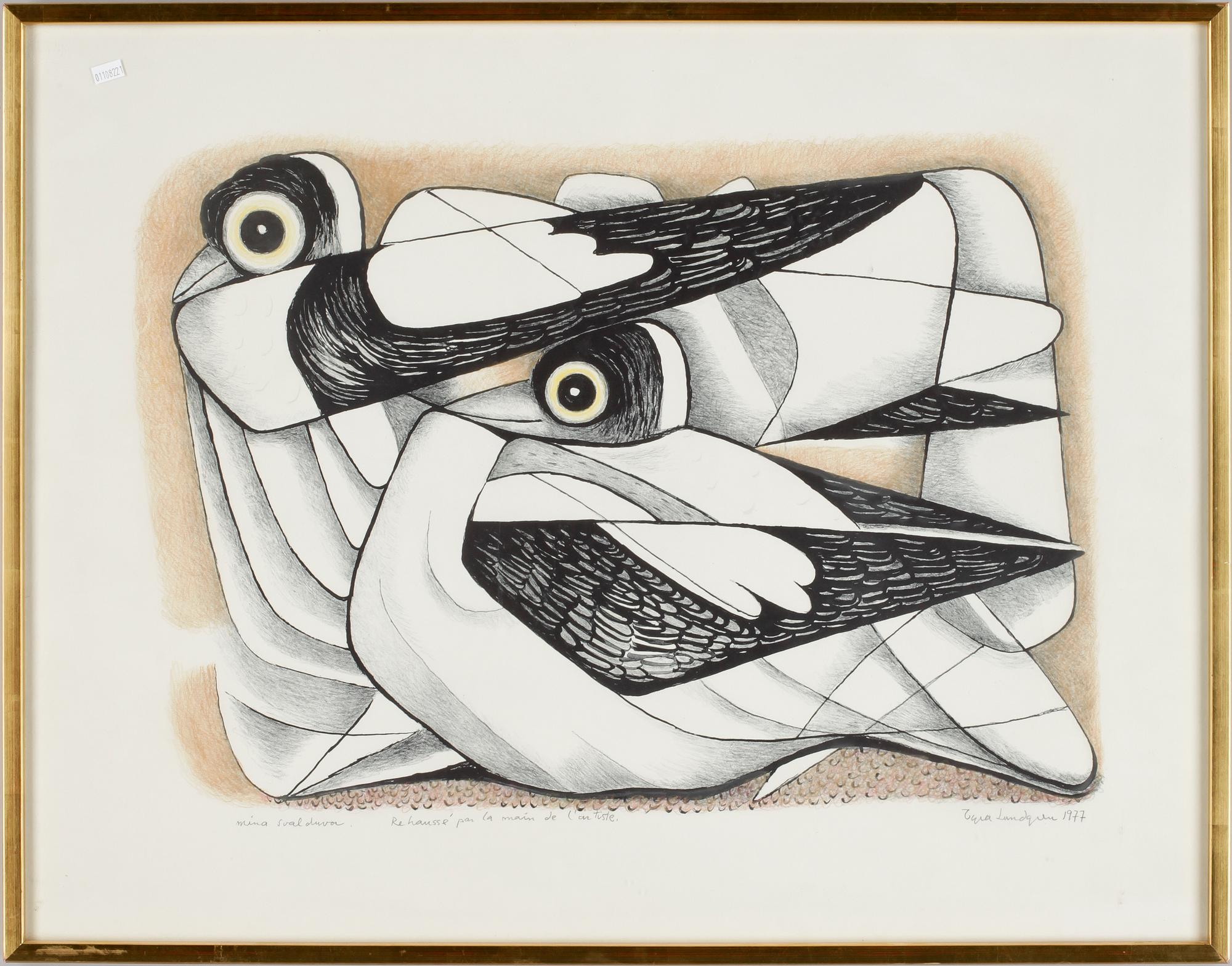 TYRA LUNDGREN, litografi, sign o dat 1977.