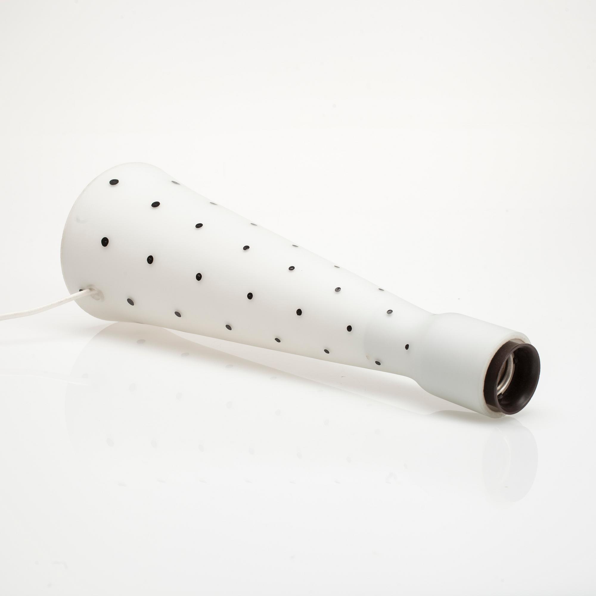 BORDSLAMPA, glas, Lisa Johansson-Pape, tillverkad av Orno, 1950-tal.