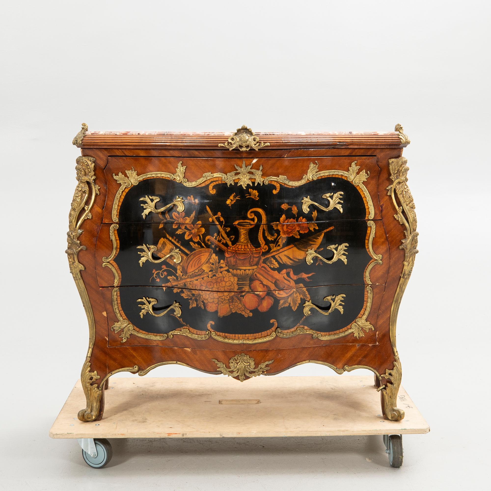 Bureau, probably Italy, Rococo style.