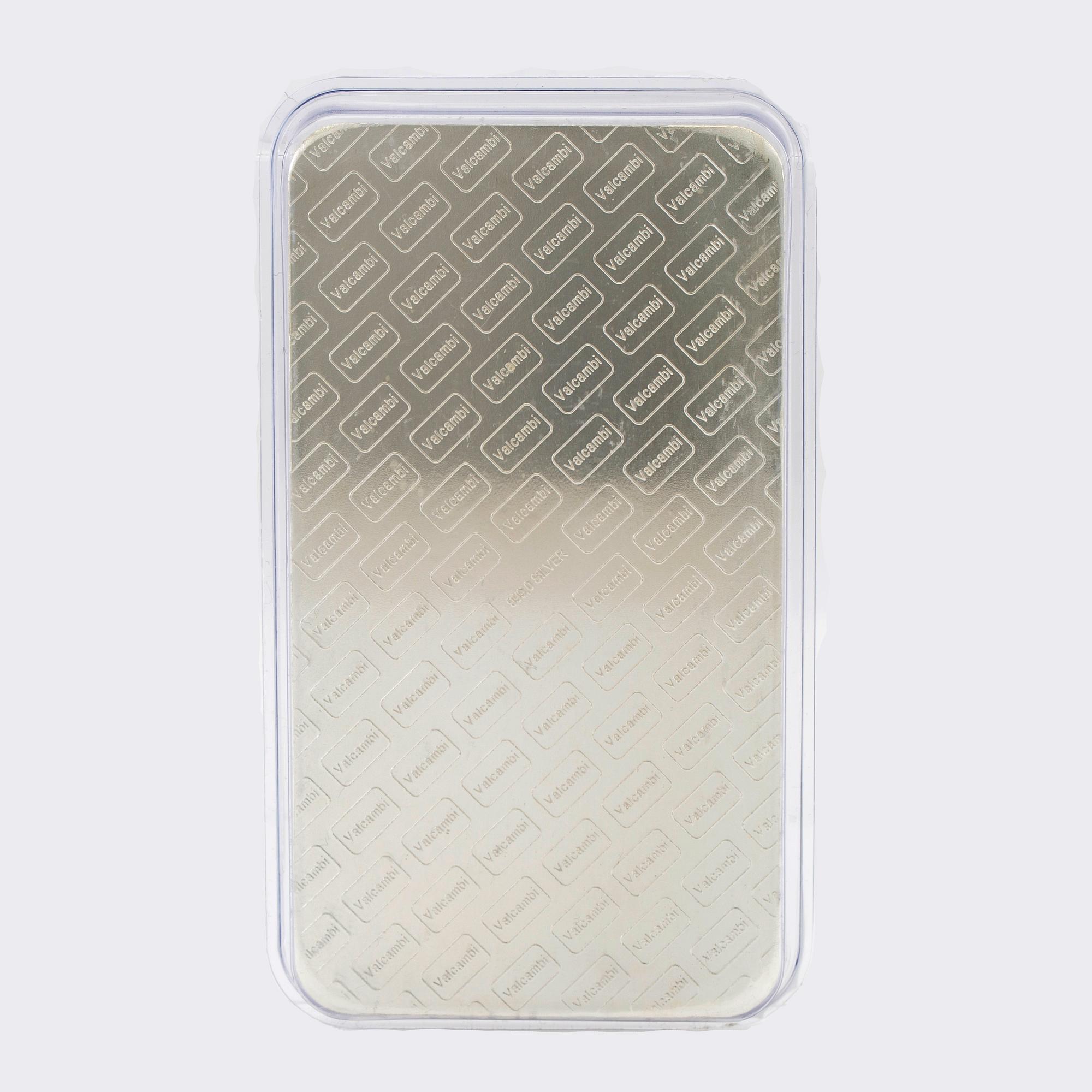 Silver bar 1kg 999 Valcambi Suisse.