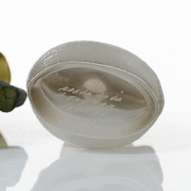 Kjell Engman, figurines, 3 pcs, glass, from the "Catwalk" series, Kosta Boda.