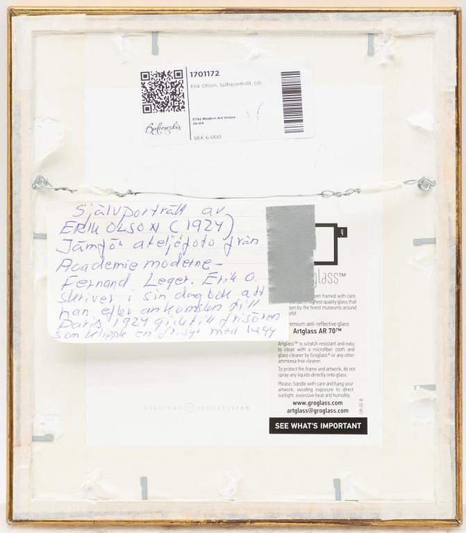 Erik Olson, Self-portrait.