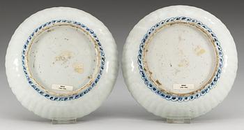 Two blue and white dishes, Ming dynasty, Wanli (1573-1613).