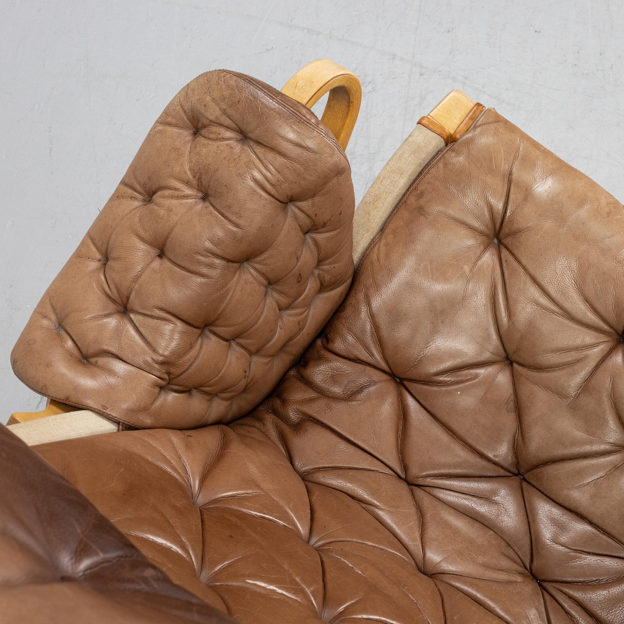 A 'Pernilla' lounge chair by Bruno Mathsson for Dux, end of the 20th Century.