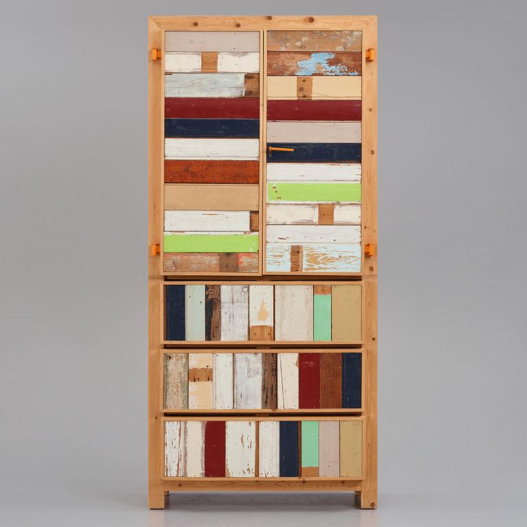 Piet Hein Eek, a "Classic Scrapwood Cabinet", Studio Piet Hein Eek, Netherlands, post 1990.