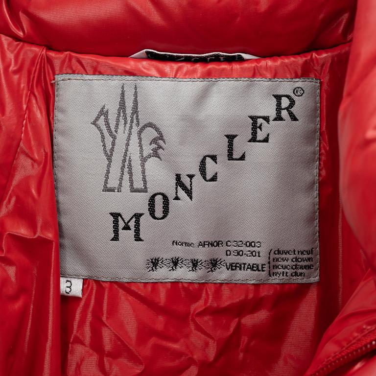 Moncler, a down jacket, size 3.