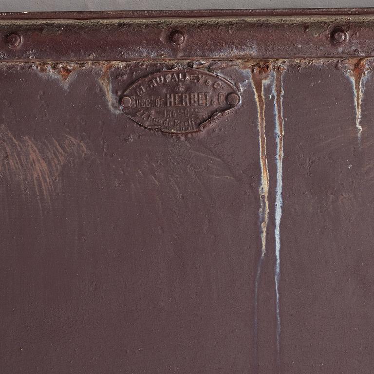 TRÄDGÅRDSMÖBLER, bestående av ett bord och stolar, 6 st, 1900-tal.