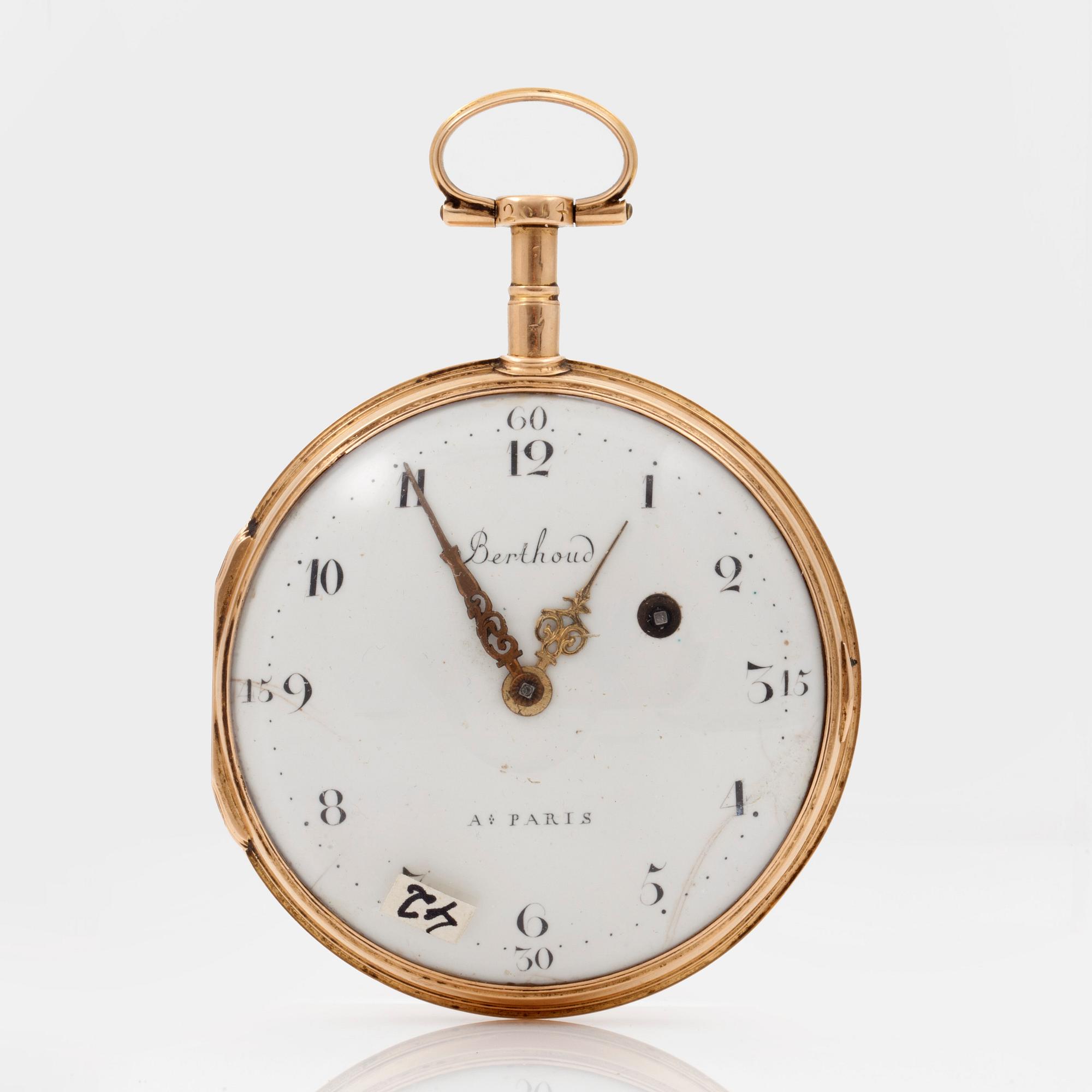 BERTHOUD, A Paris, pocket watch, 60 mm,