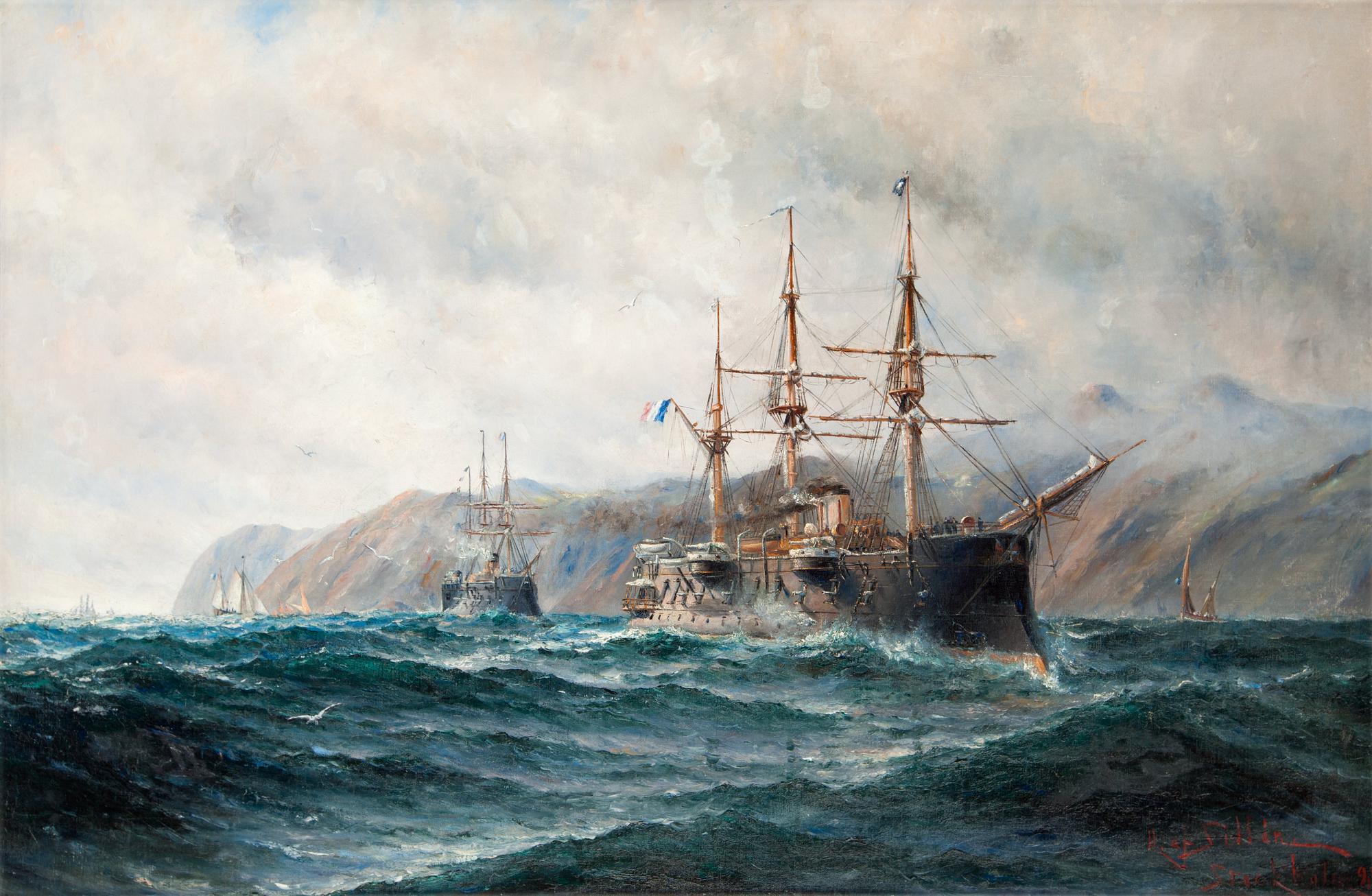 Herman af Sillén, "Franska pansarfregatter" (French armoured frigates).