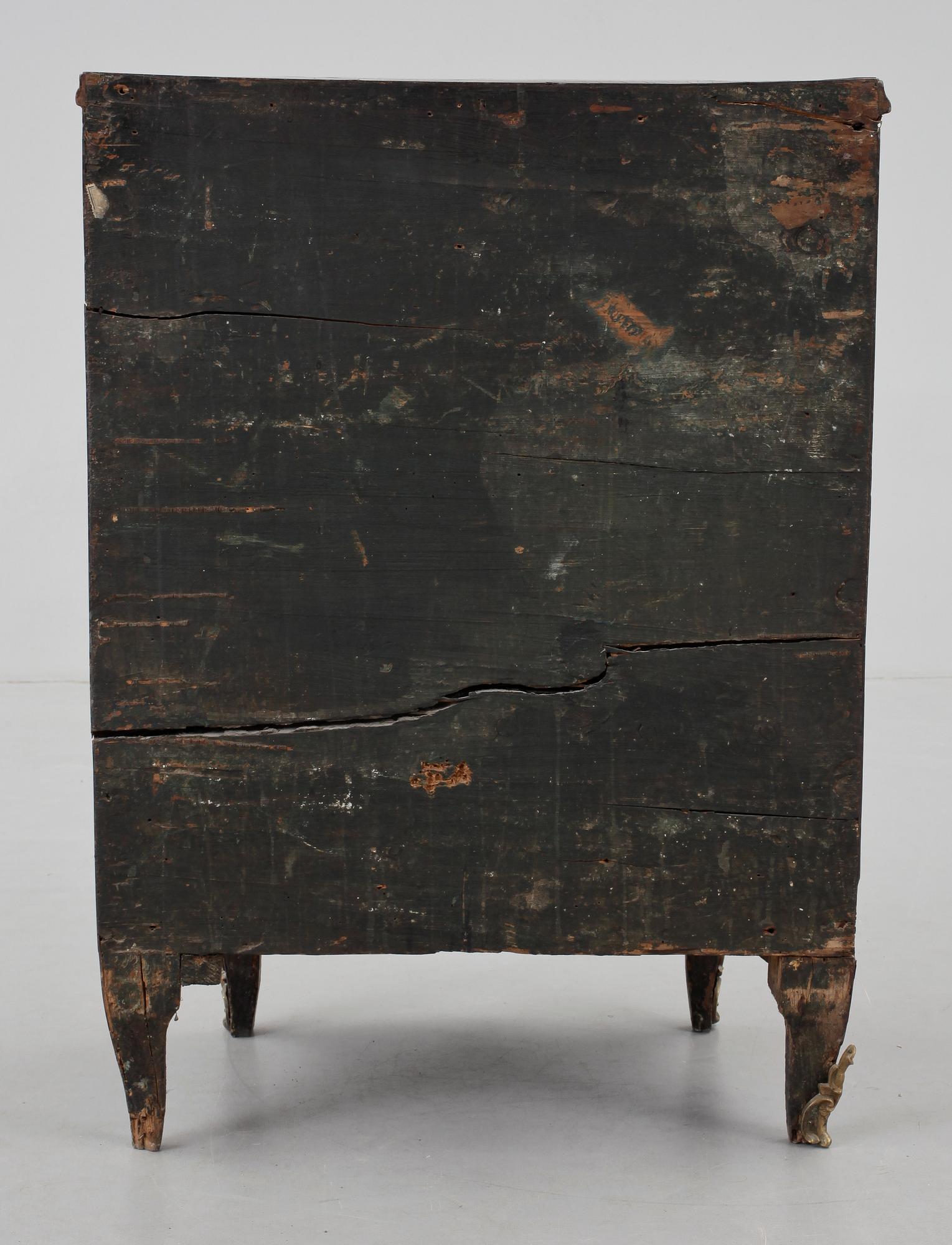 POTTSKÅP. Rokoko, 1700-tal. Troligen Italien.