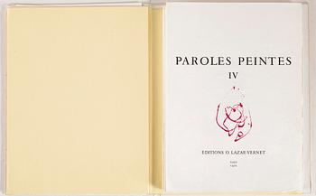 PAROLES PEINTES IV, mapp, Éditions O. Lazar-Vernet, Paris, 1970.