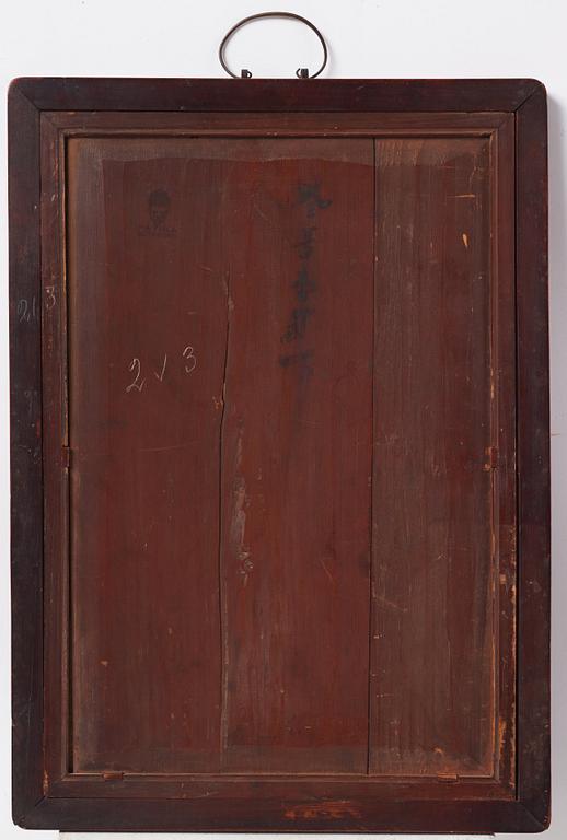 Glasmålning, Qingdynastin, 1800-tal.