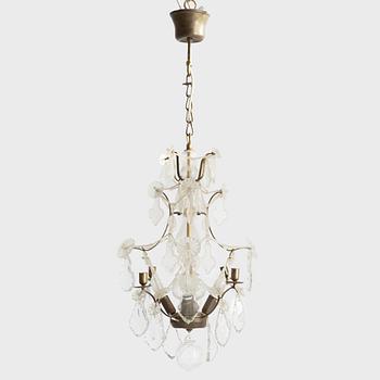 A Rococo-style  chandelier, first half of teh 20th century.