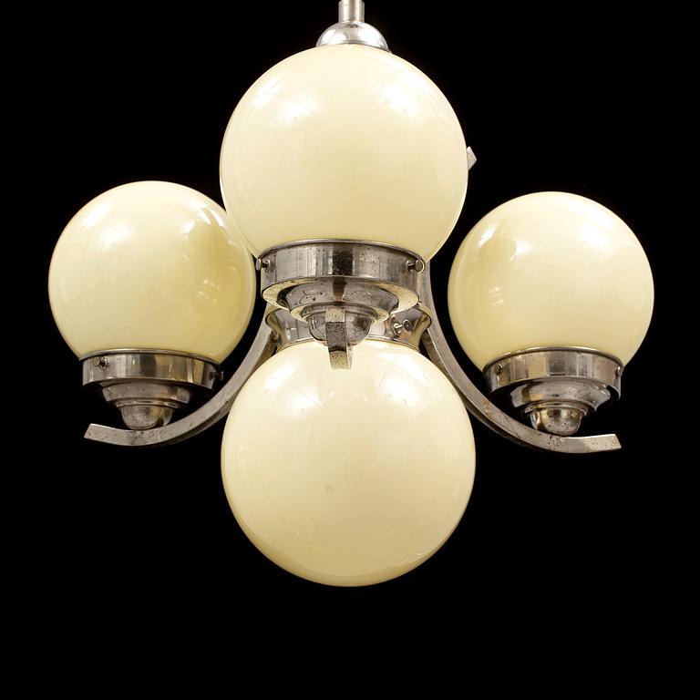 An art deco ceiling light, 1930's.