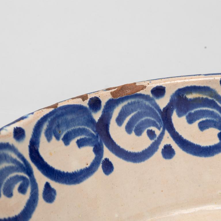 Two faience bowls, Spain, late 19th Century.