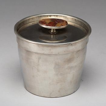 Estrid Ericson, a pewter ice bucket, Svenskt Tenn, Stockholm 1956, model number 2664.