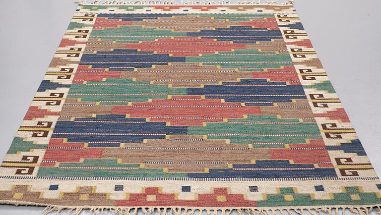 Märta Måås-Fjetterström, MATTA, "Blå heden", rölakan, ca 250,5 x 170,5 cm, signerad AB MMF.