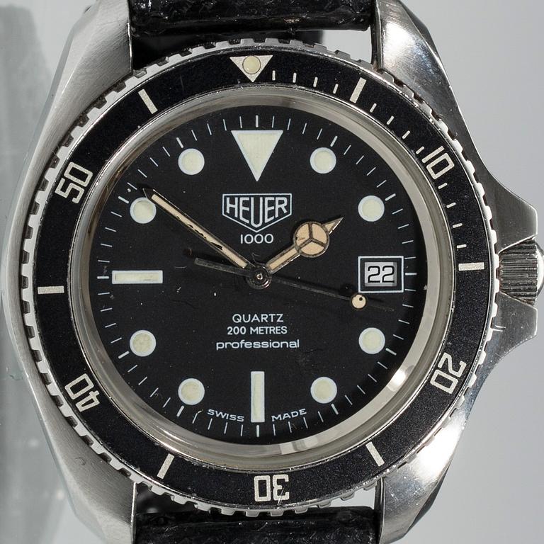 ARMBANDSUR, herr, Heuer 1000 Quartz, 1980-talets början.