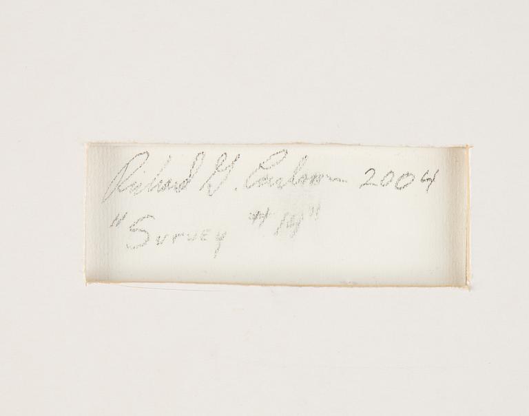 Richard Griffith Carlsson, watercolour, signed and dated 2004 verso.