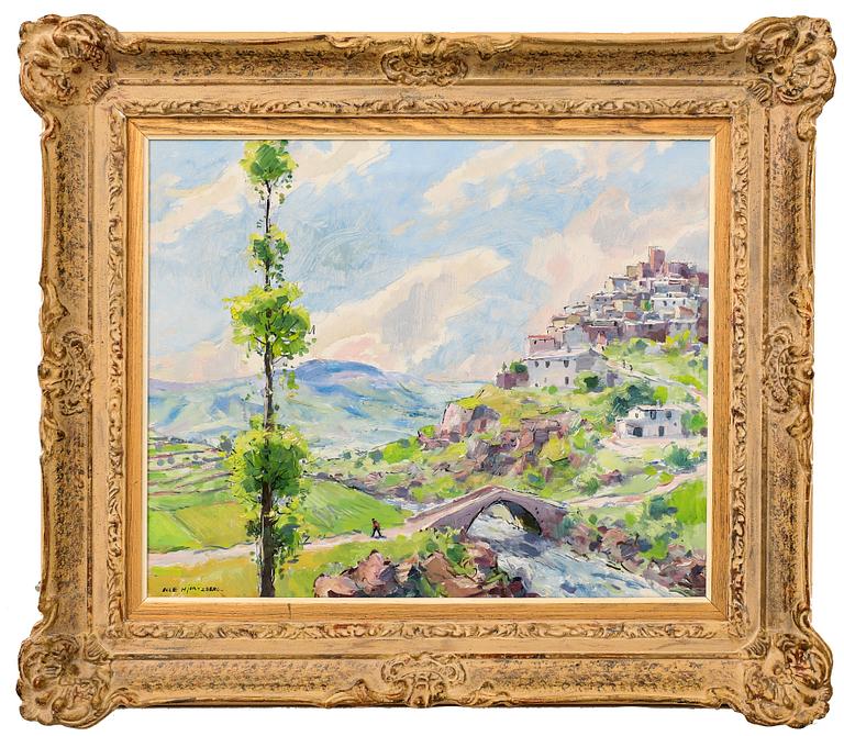 Olle Hjortzberg, oil on canvas, signed.