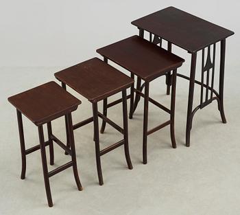 SATSBORD, 4 delar, Thonet, 1900-talets början.