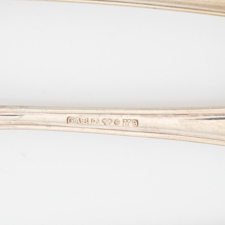 A 61 piece silver cutlery set, "Svensk rund", Eskilstuna, Sweden, 1968-93.