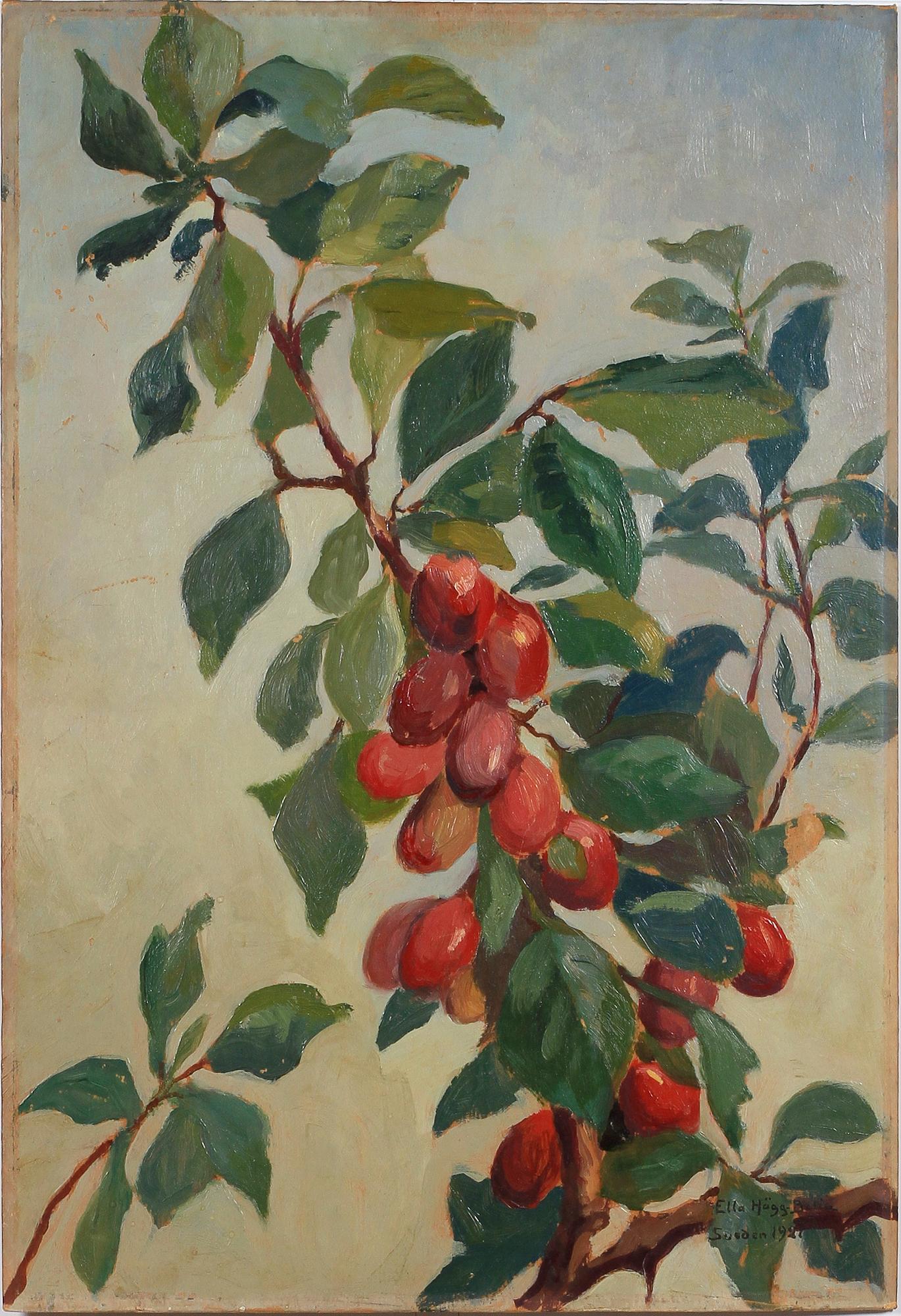 ELLA HÄGG-BOLIN, olja på pannå. Sign och dat 1921.