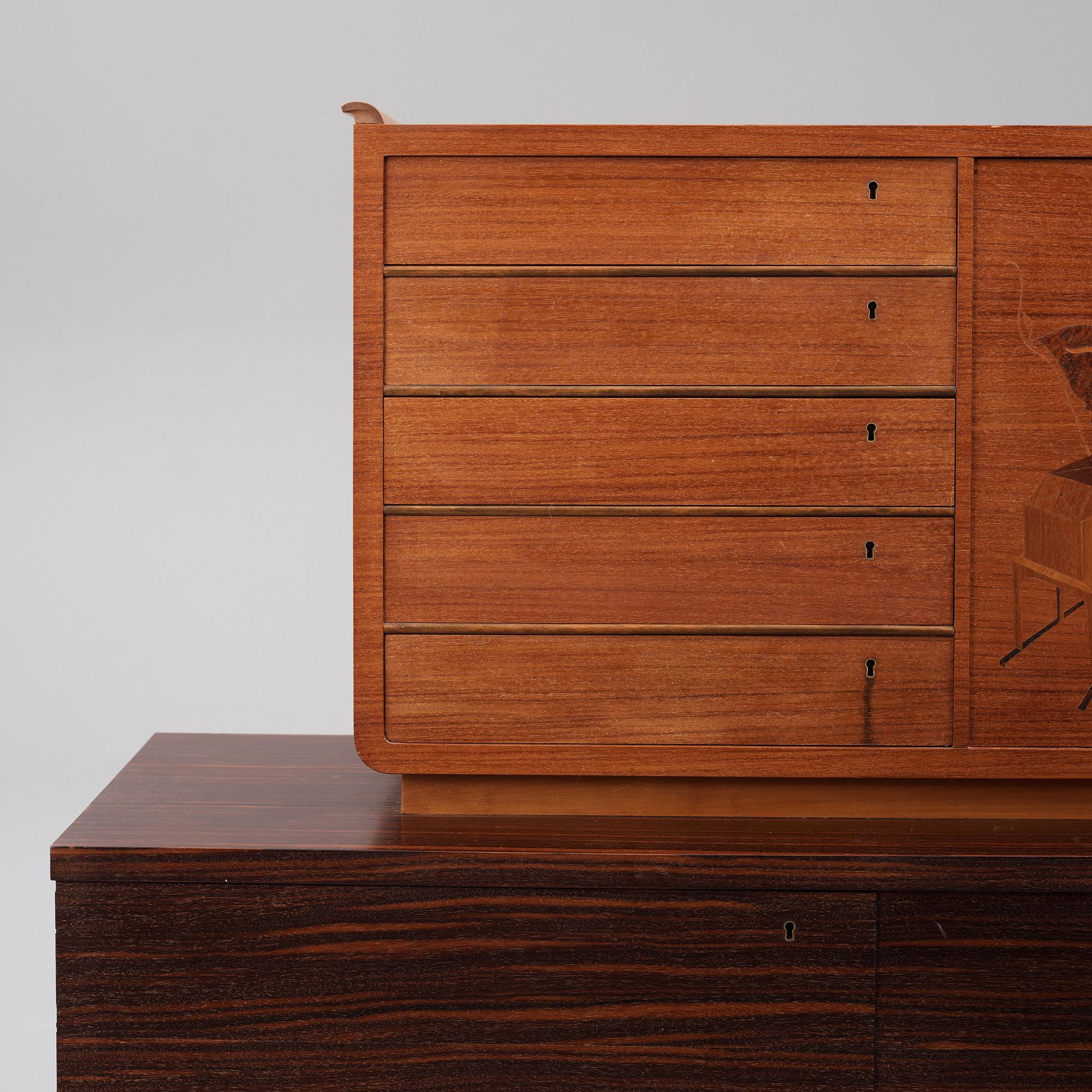 Erik Chambert, a cabinet/sideboard, Chamberts Möbelfabrik, Sweden 1930-40s.