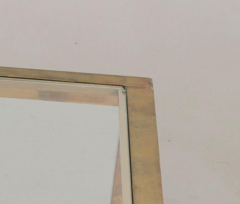 SOFFBORD, glas och mässing, Italien, 1900-talets andra hälft.