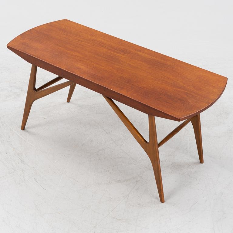 A teak veneered coffee table, Jason, Ringstedt, Denmark, 1950's/60's.
