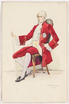 ELSA ÖRTENBLAD, 13 water colours, signed, 1920´s.