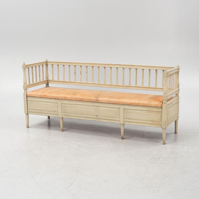 Utdragssoffa, gustaviansk stil, 1800-tal.