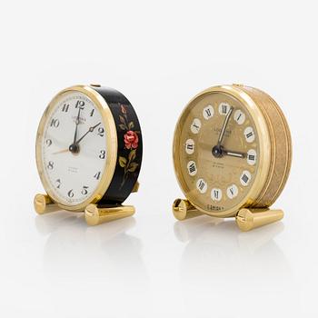 Herätyskellot, 2 kpl, Looping, 8-päivää.