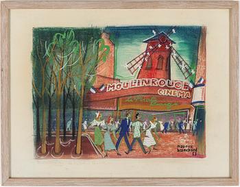 Maurice Blanchard · MAURICE BLANCHARD, blandteknik, signerad.