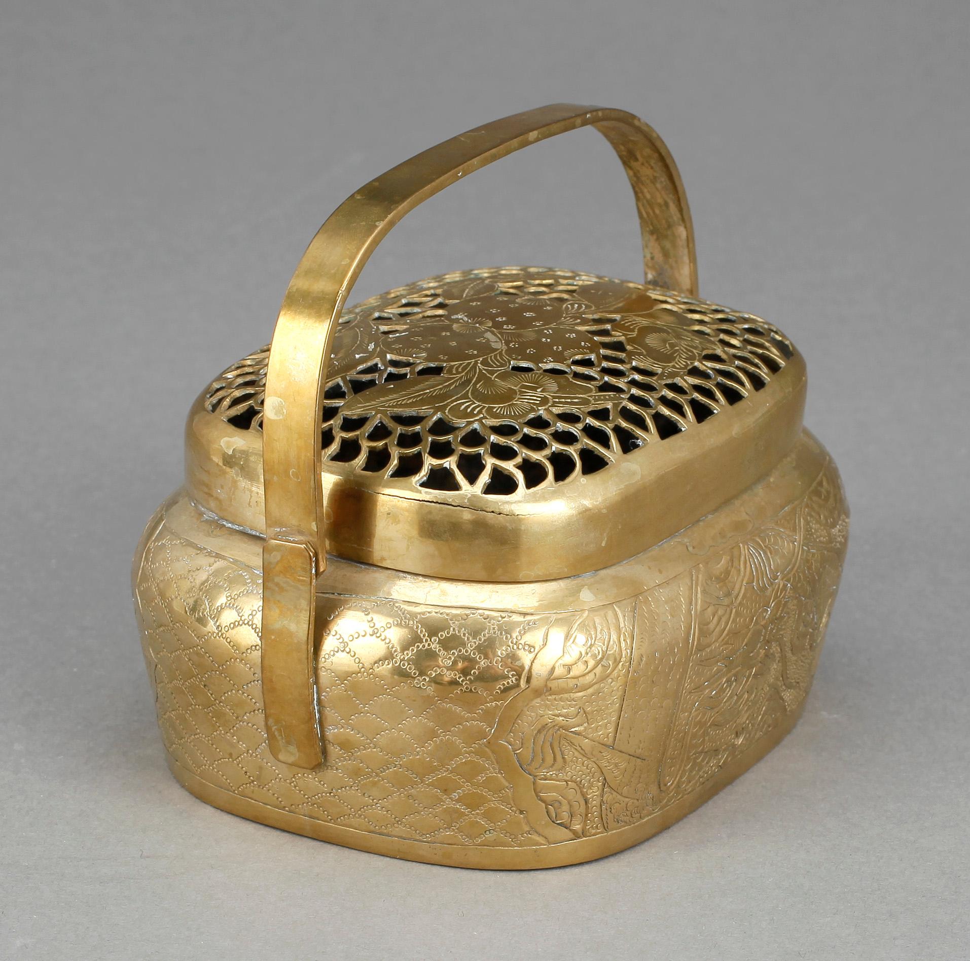 HANDVÄRMARE, mässing, 1900-talets början.