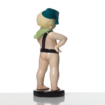 Sandro Vachetti, a 'Balilla' ceramic figure, Essevi, Italy 1930's.