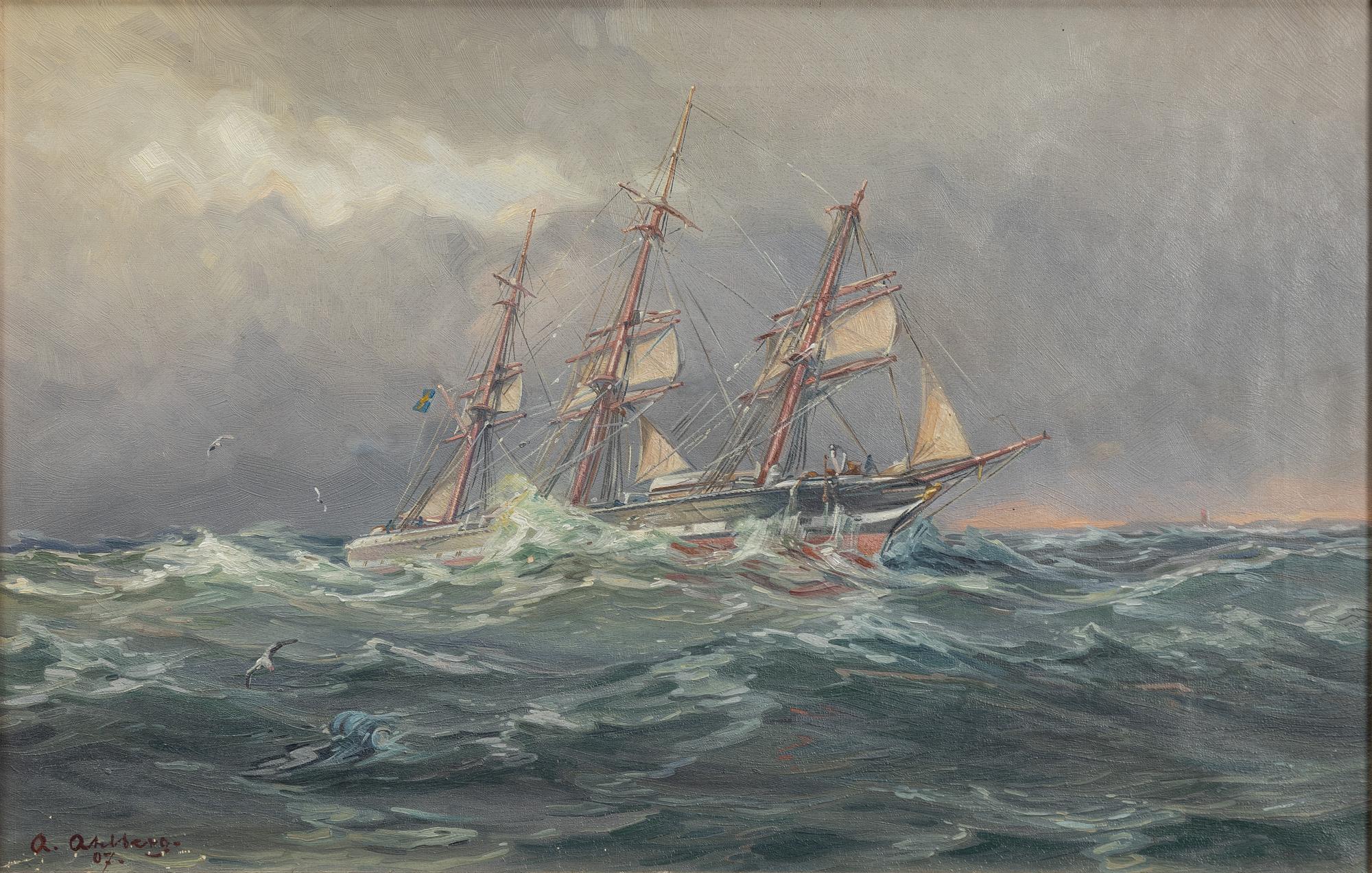 Arvid Ahlberg, Sailing Ship.