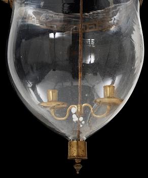 A Swedish 18th century two-light lantern.