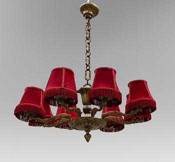 TAKLAMPA, 1900-talets mitt. Höjd ca 32 cm.