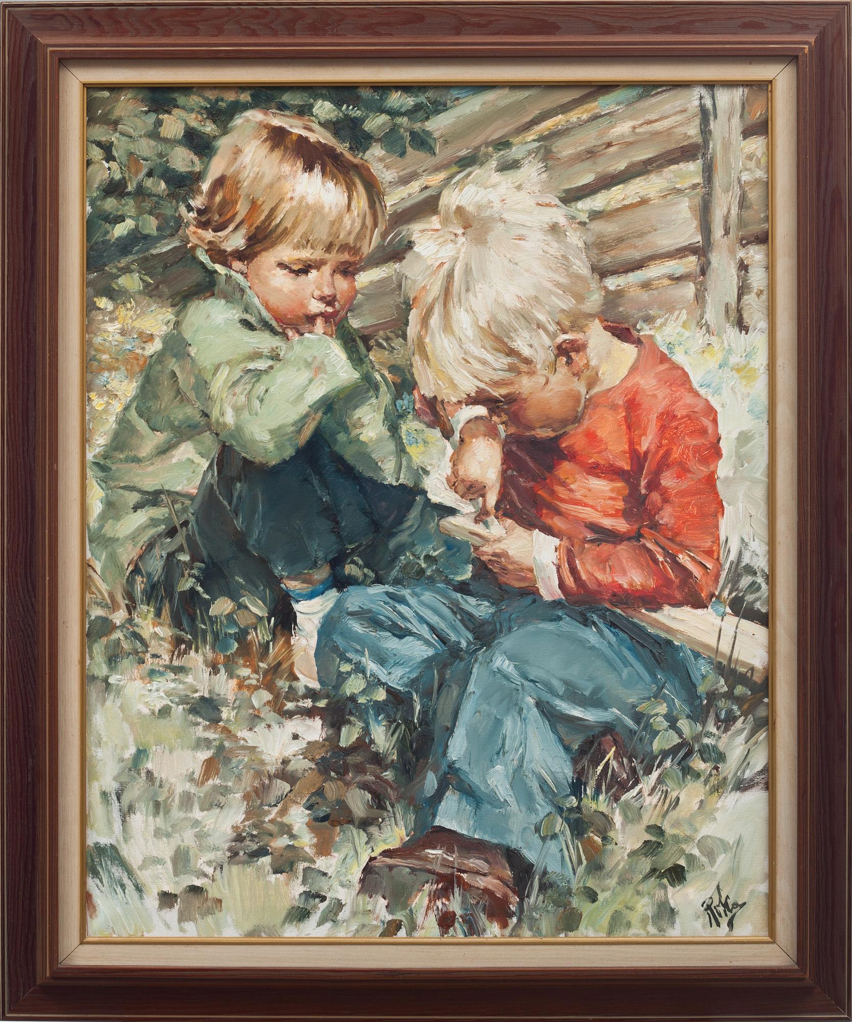 CHARLES ROKA, olja på duk. Signerad.