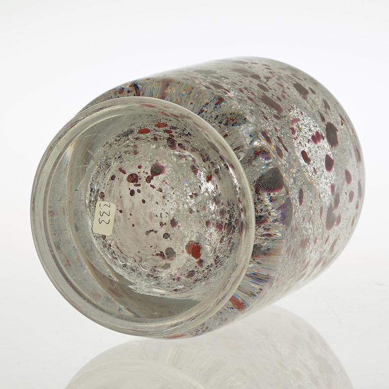 A Vicke Lindstrand glass vase, Orrefors, probably late 1930's.