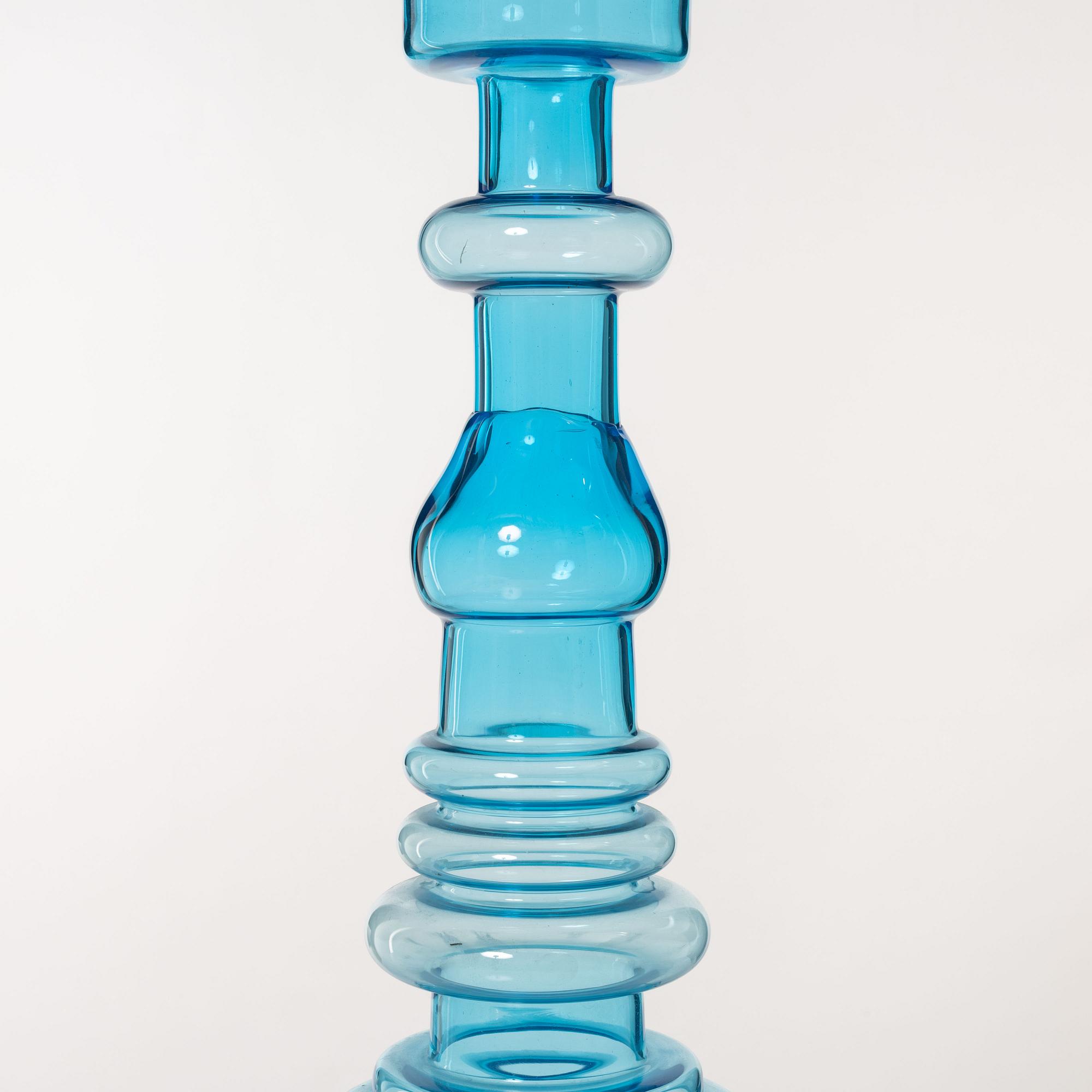 Oivo Toikka, a 'Lighthouse' glass vase, Nuutajärvi, Notsjö, Finland.