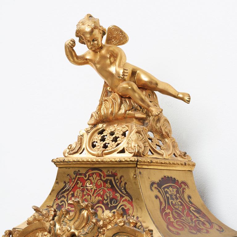 An Aubert et Klaftenberg, Geneve, Louis XV-style 19th century bracket clock.