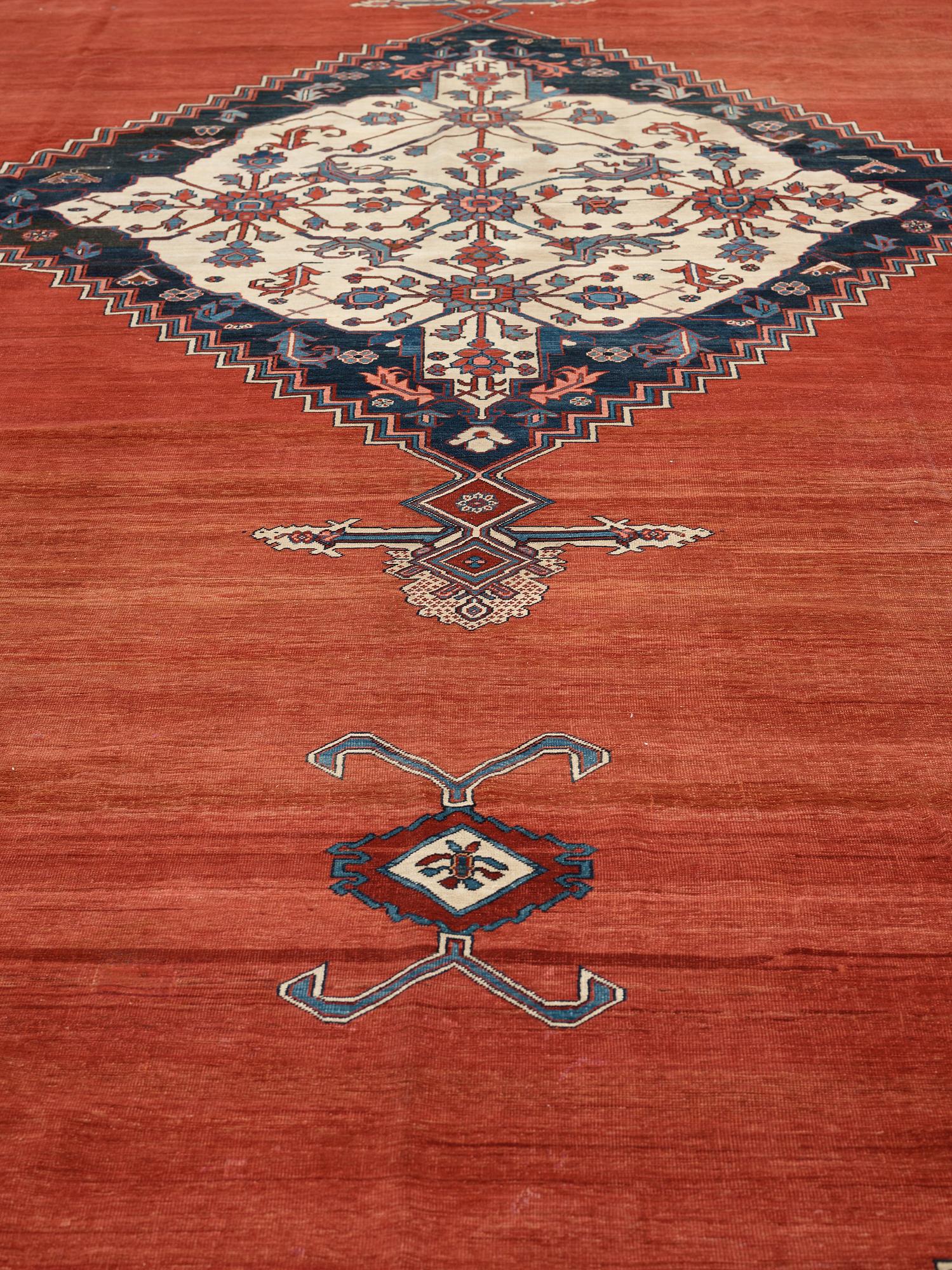 MATTO, an antique Bakshaish, ca 693 x 398,5 cm, dated "1298"AH/1880 AD probably.