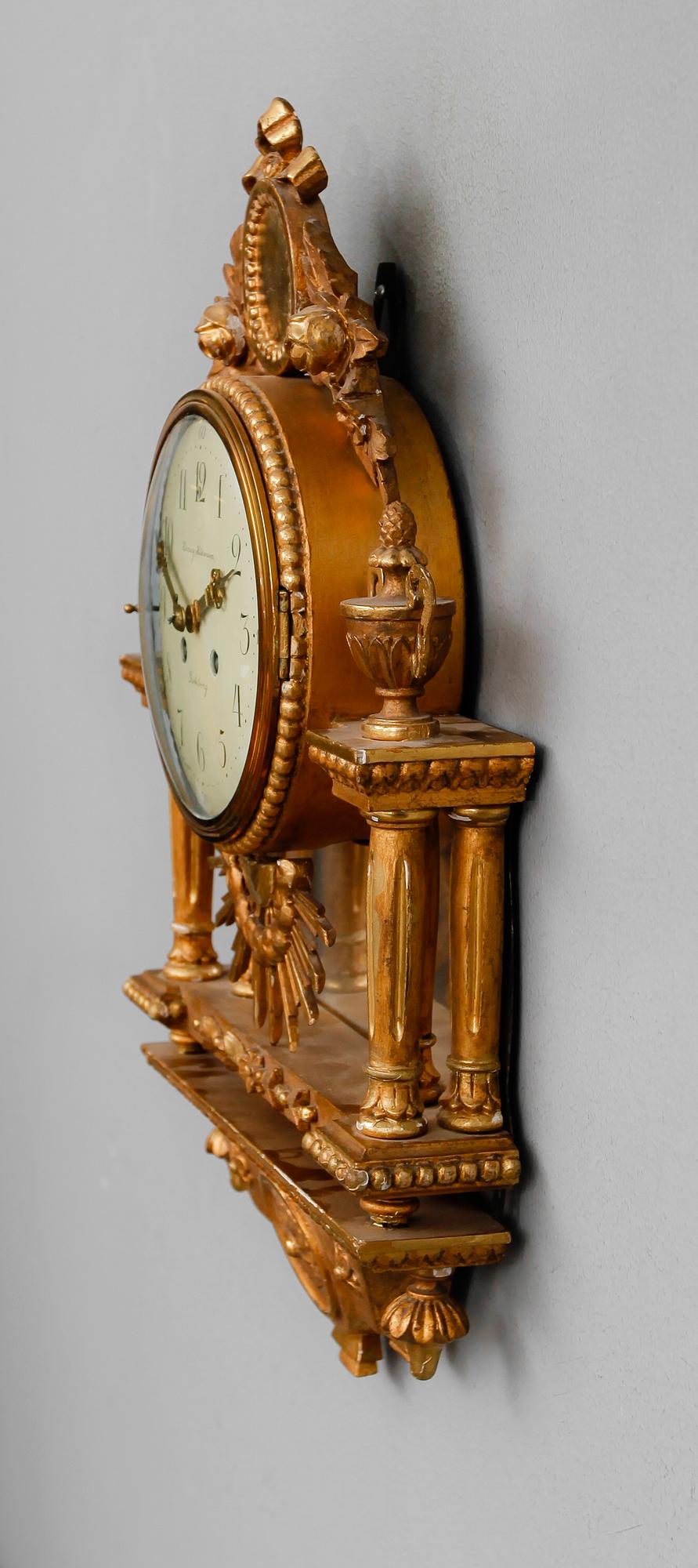 VÄGGPENDYL, gustaviansk stil, 1900-tal.