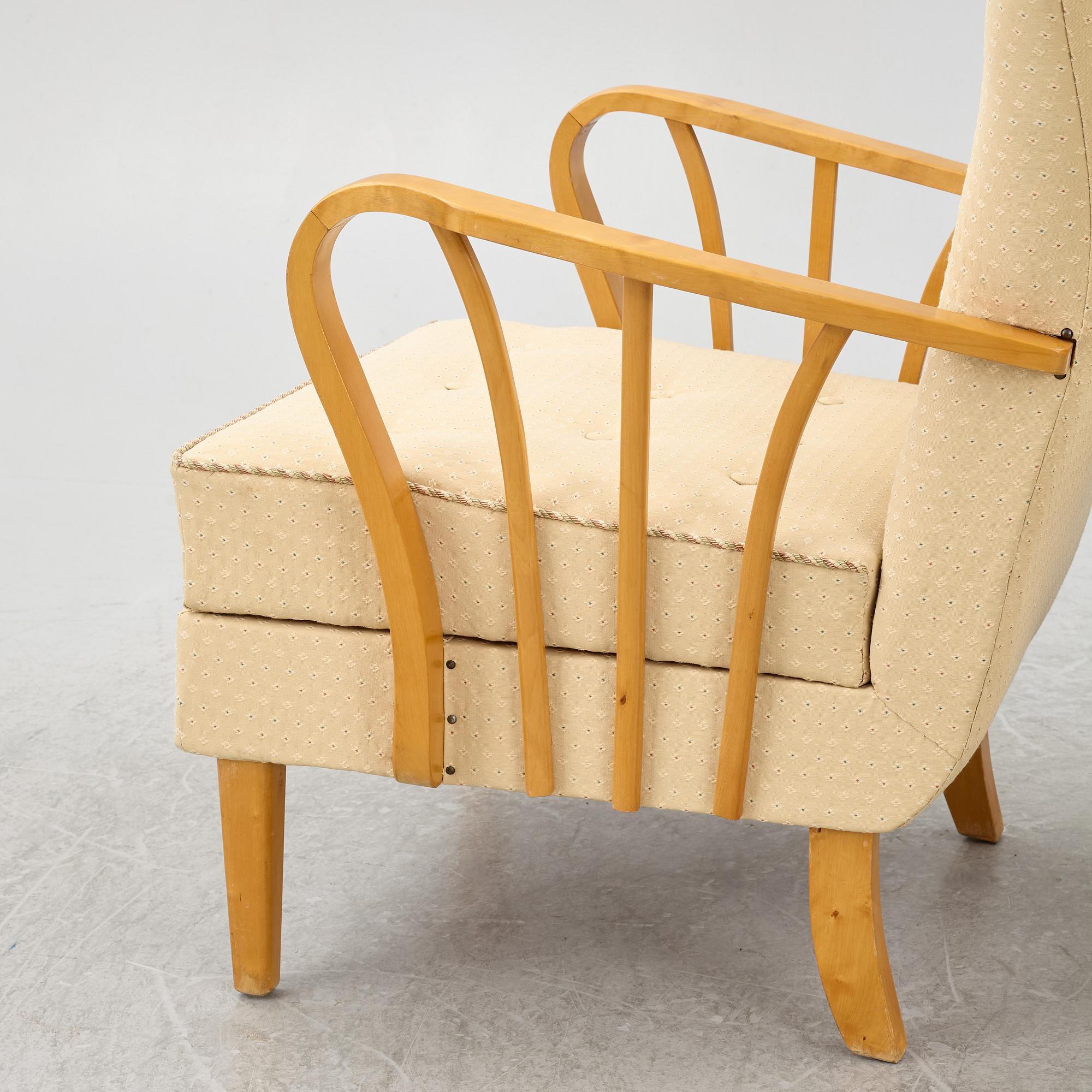 A pair of 1940s Swedish Modern armchairs.