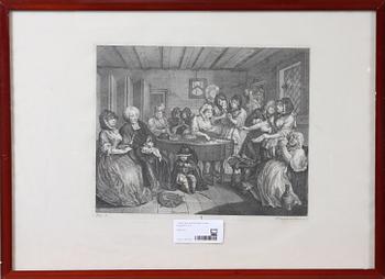 WILLIAM HOGARTH, efter, kopparstick, 6 st.